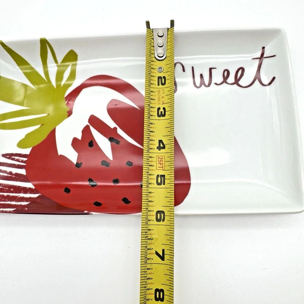 CRATE & BARREL Snack Appetizer Plates Set of 4 Apps Sweet Sour Spicy Salty